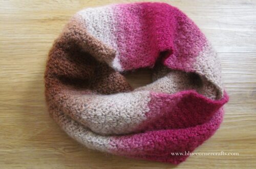 Crochet Rose Infinity Scarf