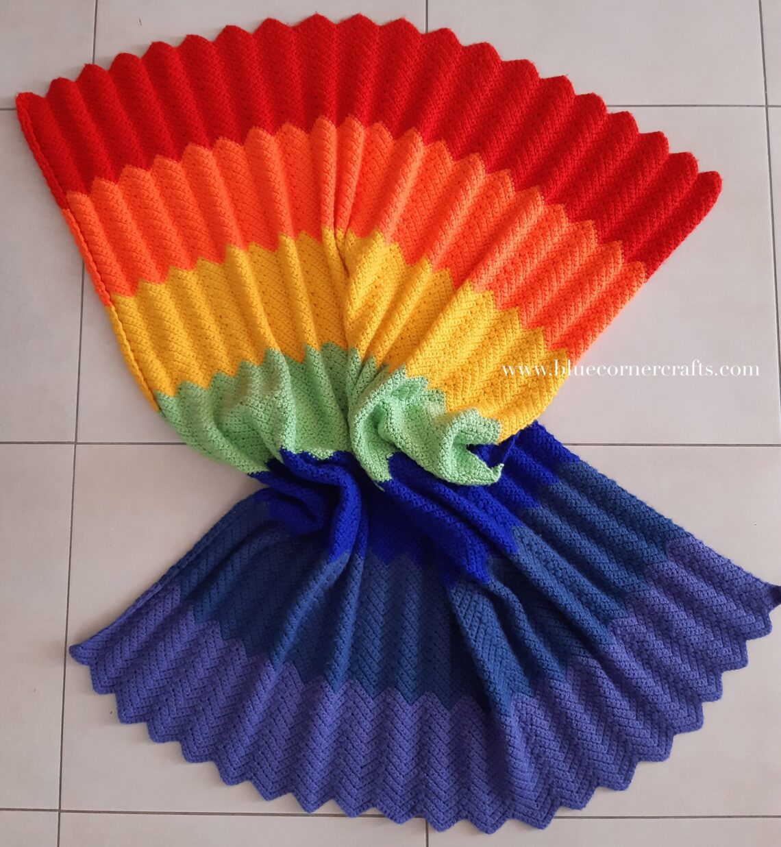 Crochet Rainbow Blank